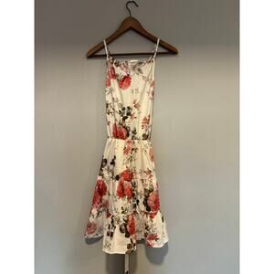 Floral Cottagecore Dress Womens Size M Feminine Prairie Soft Girl Romantic 90s